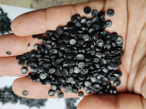 丽水再生塑料HDPE低压管道颗粒